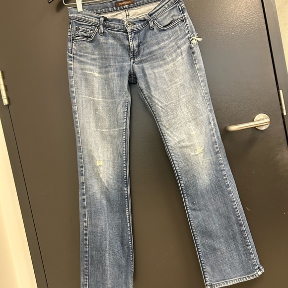 James Jeans Y2K sz. 27 vintage jeans in GUC Blue Boot Cut/Flair Distressed Denim - Picture 6 of 15